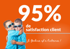 95% de satisfaction clients